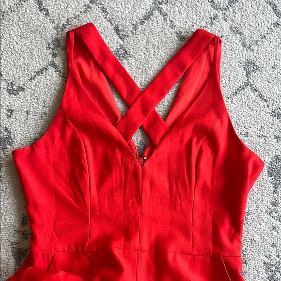 Adelyn Rae Red Jumpsuit - Picture 4 of 4